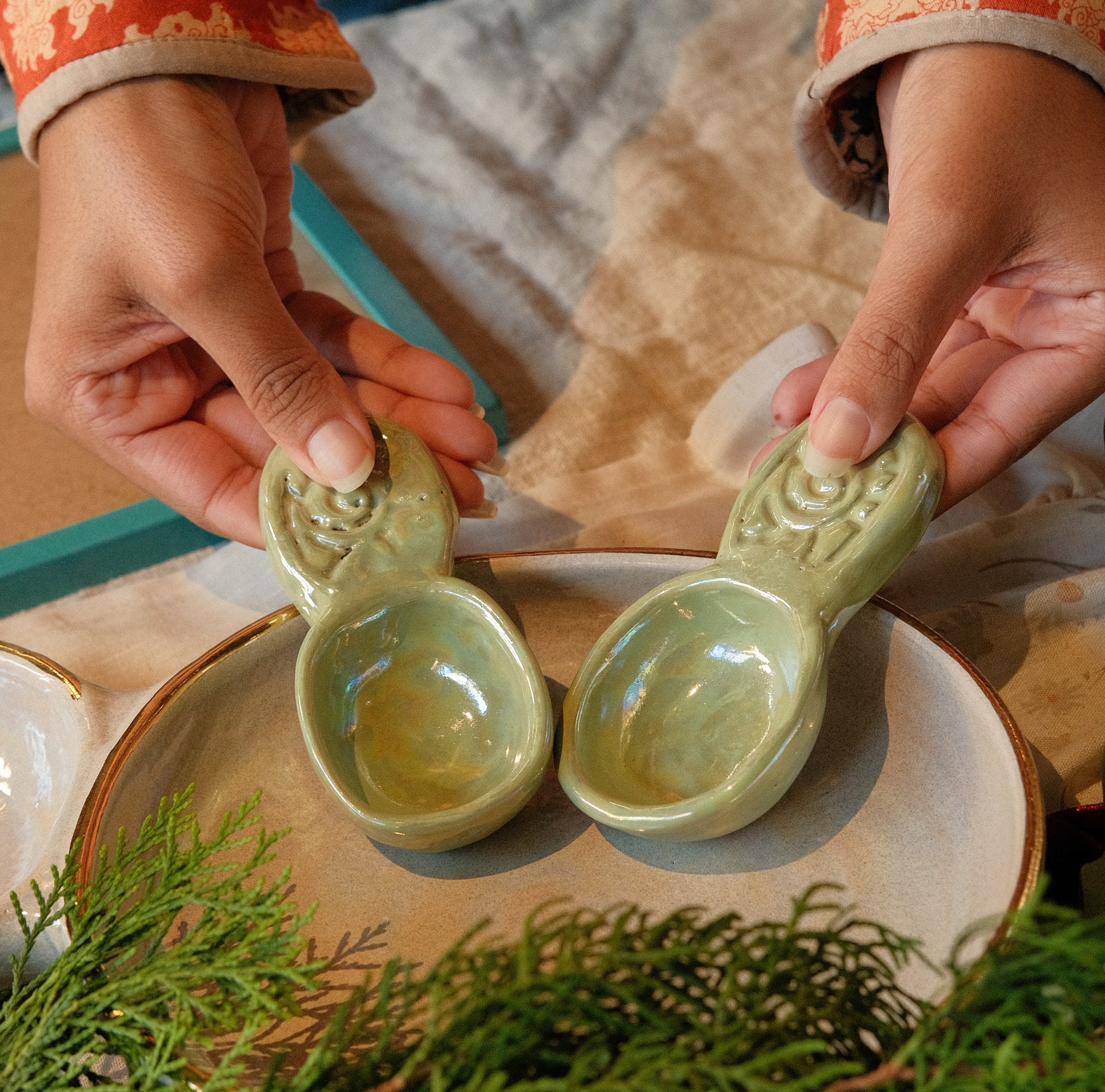 Mini dips spoons set