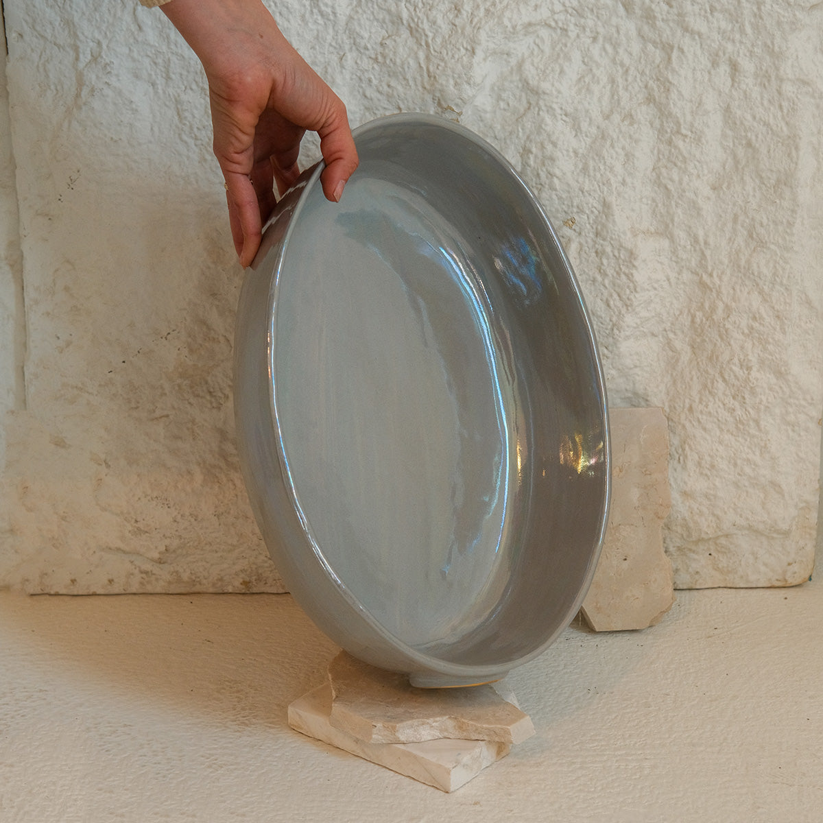 Crescent Deep Oval Dish