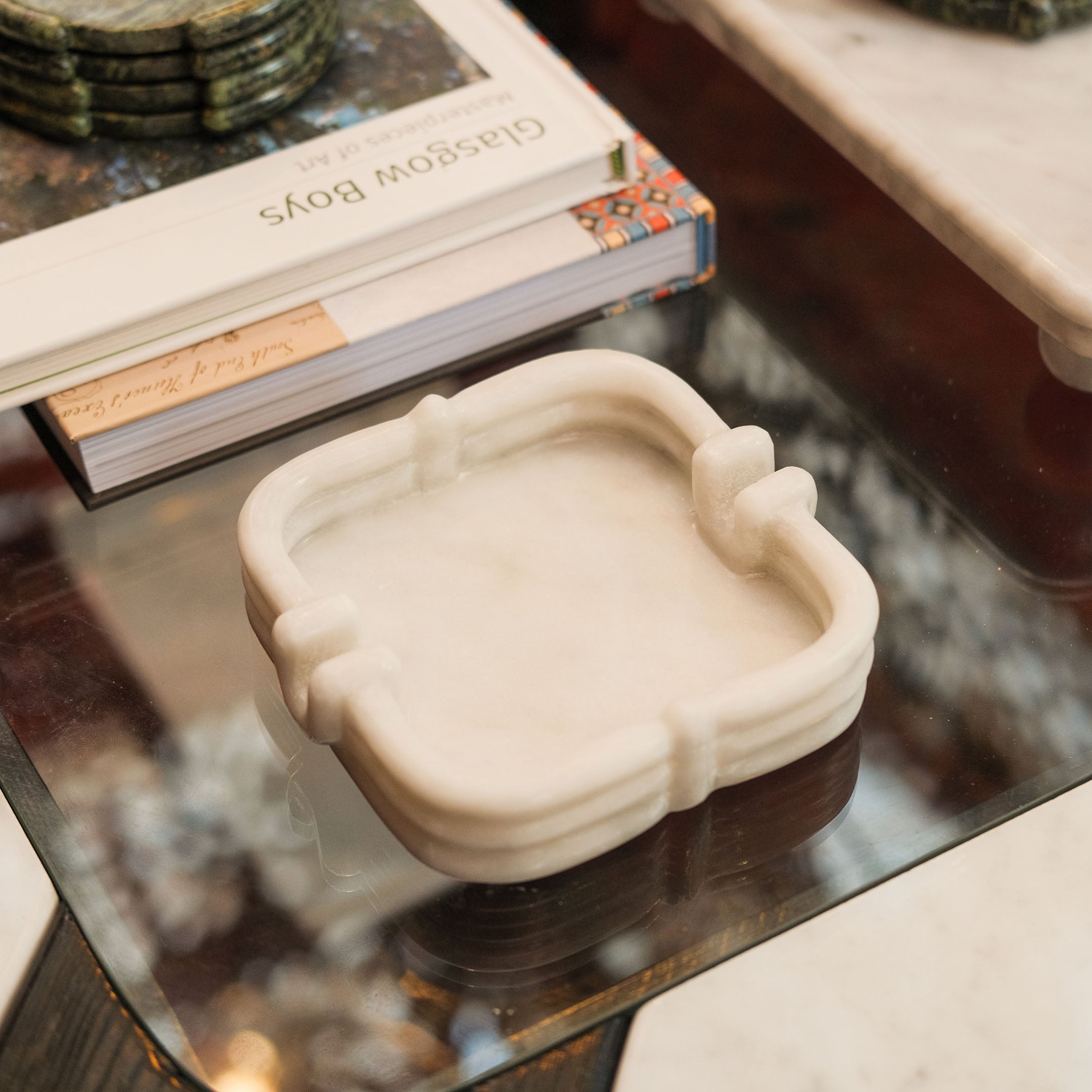 Square Marble Stone Ashtray