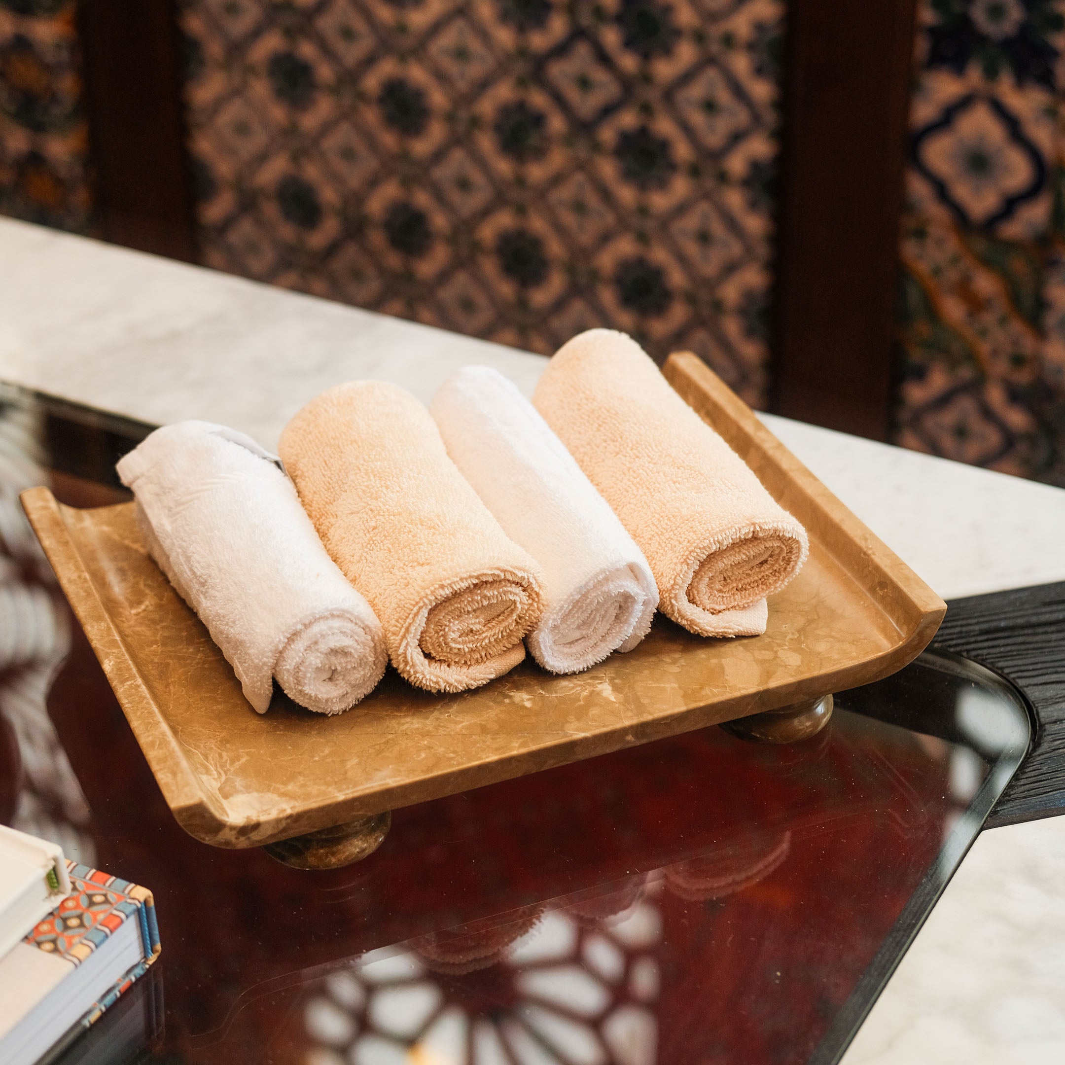 Flow Marble Stone Tray