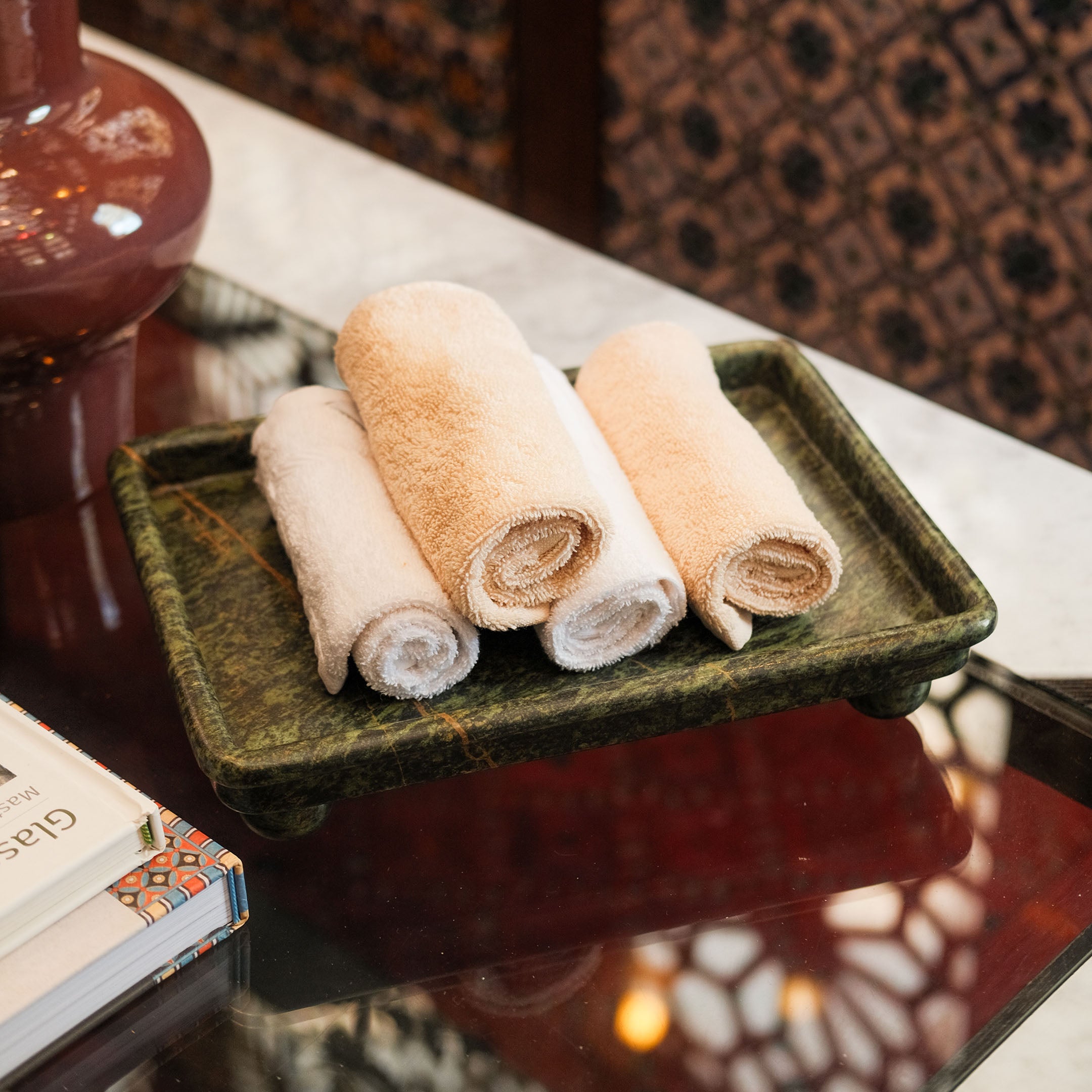 Curl Marble Stone Tray