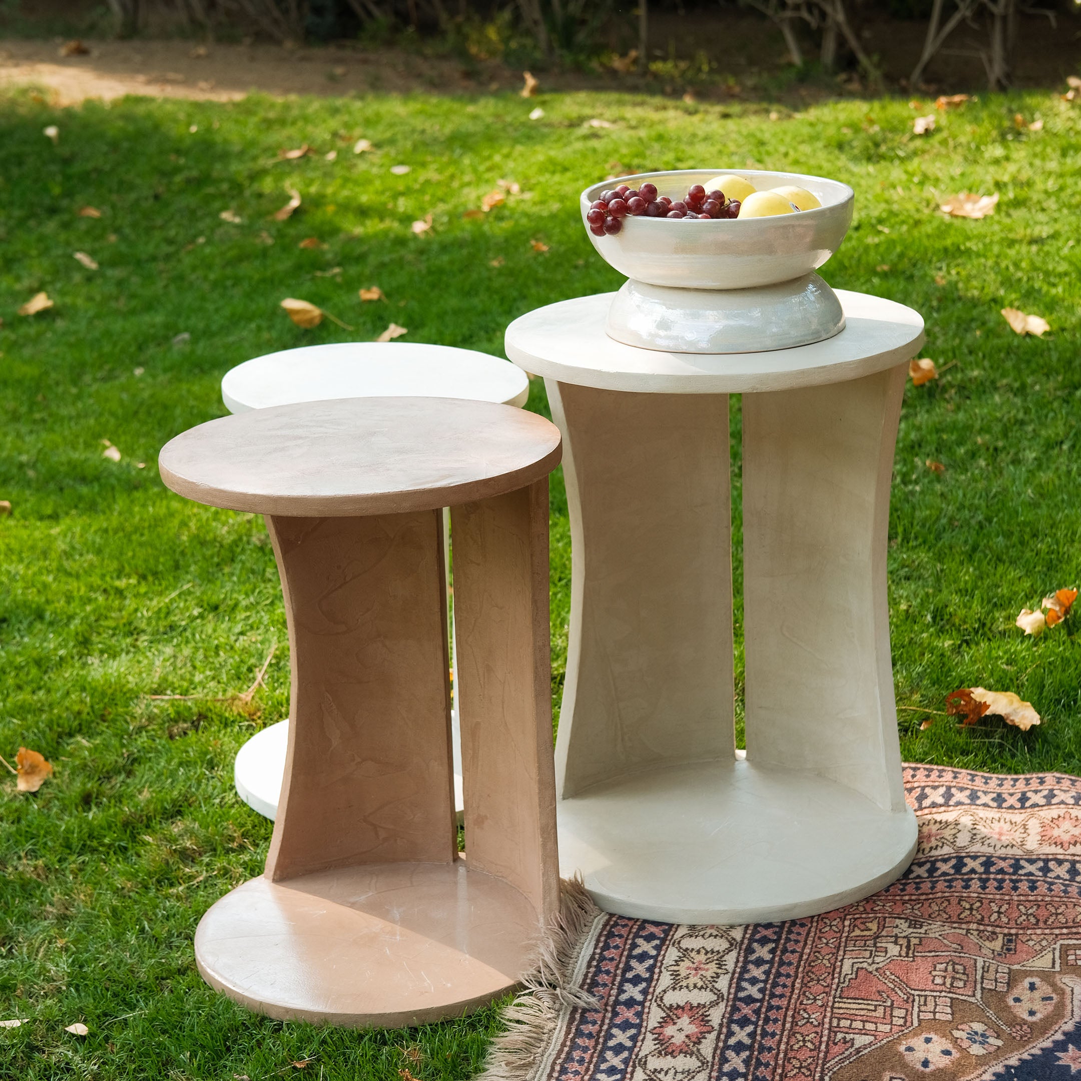 Micro Cement Becky Side Table Set