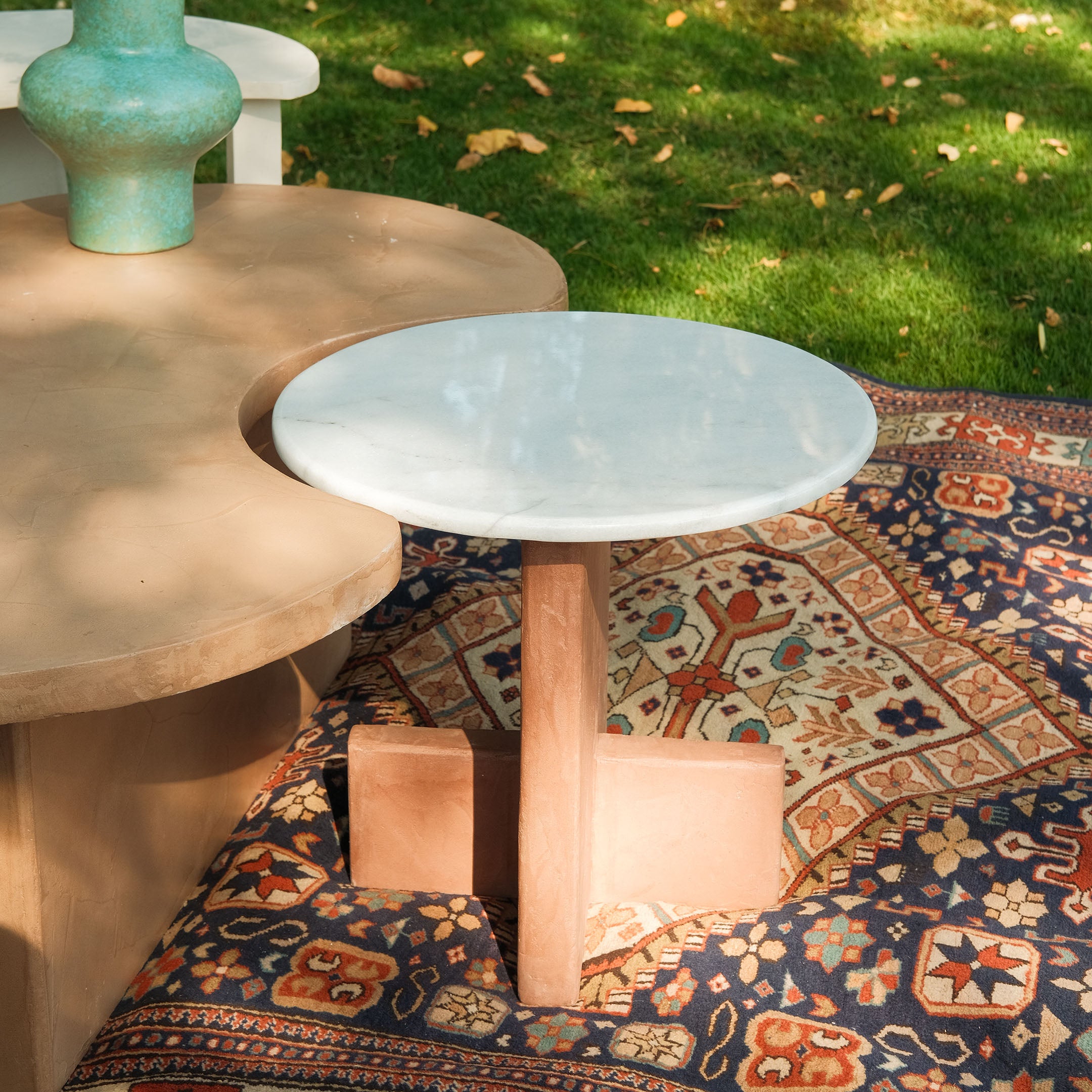 Micro Cement Island Table Set