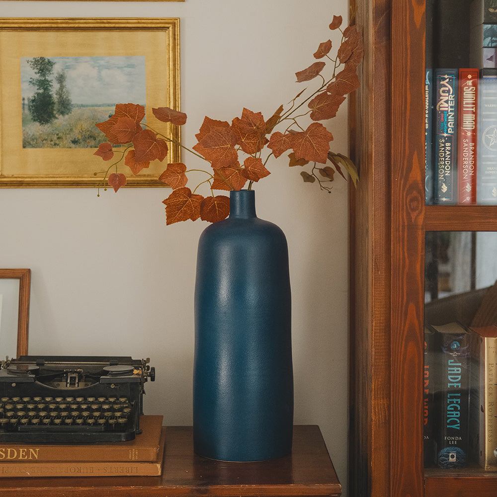 Duna Ceramic Vase - Navy
