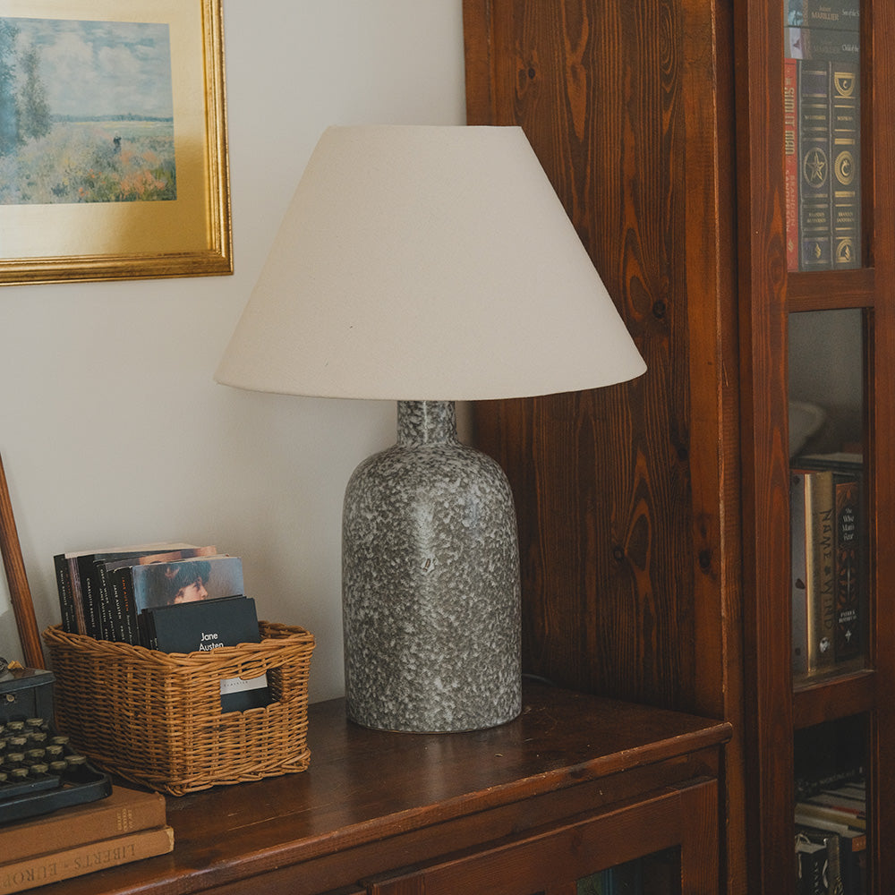 Duna Ceramic Lamp - Shell Grey