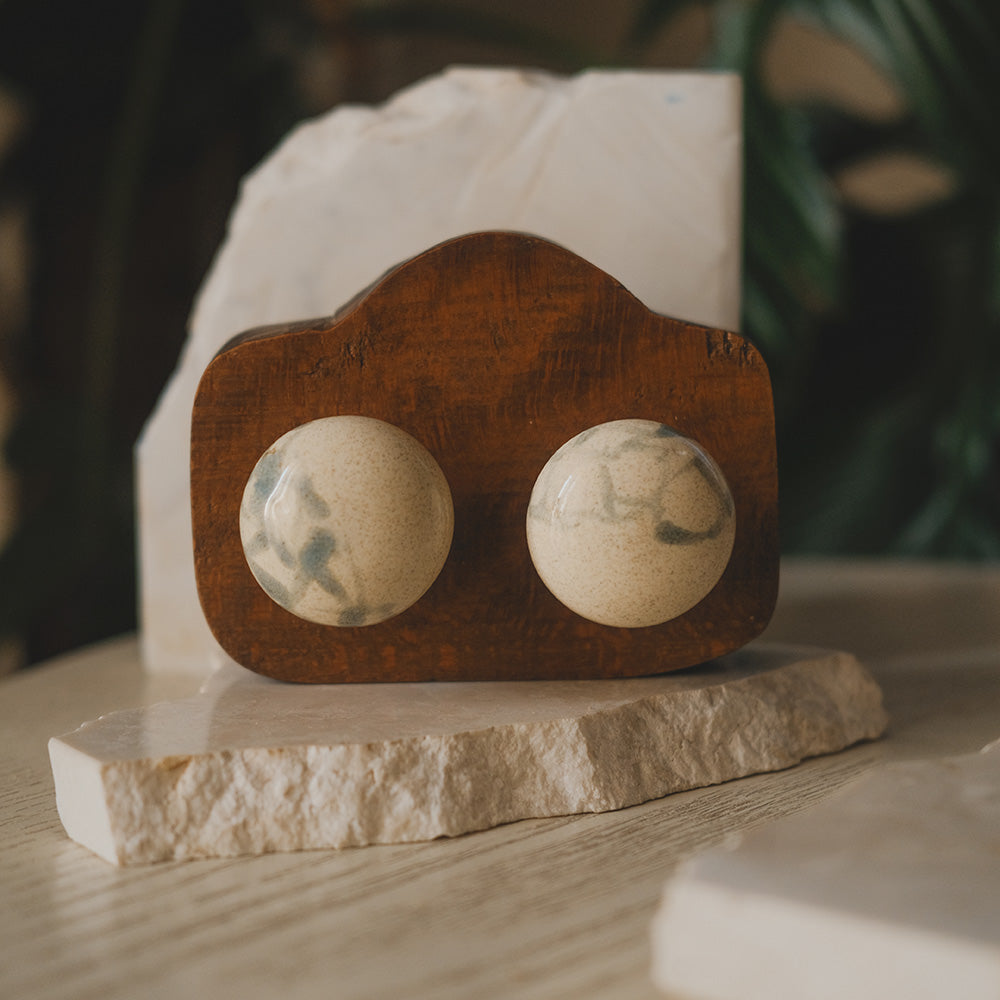 Round Ceramic Knobs Set- Abstract Fade