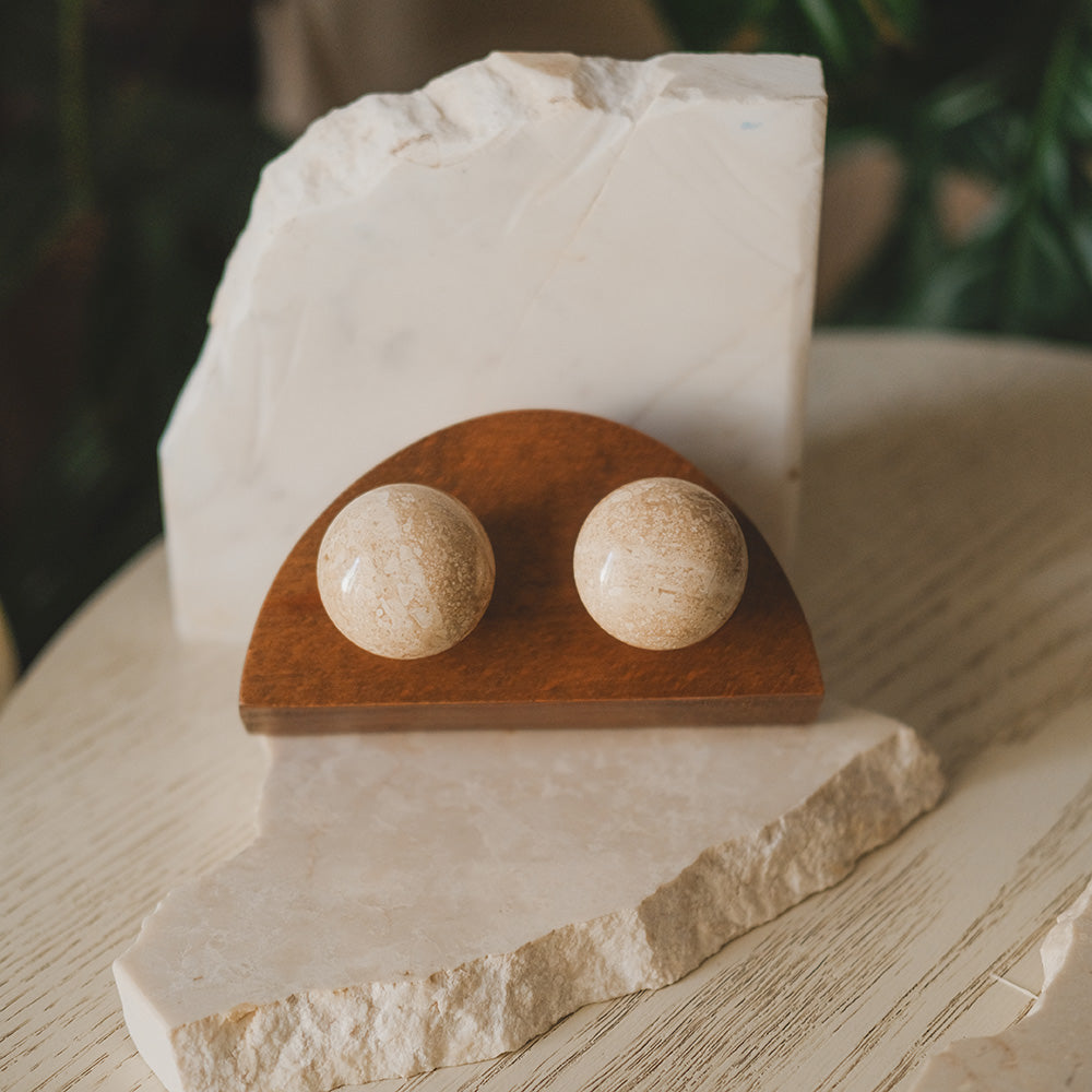 Marble Knobs Set Beige