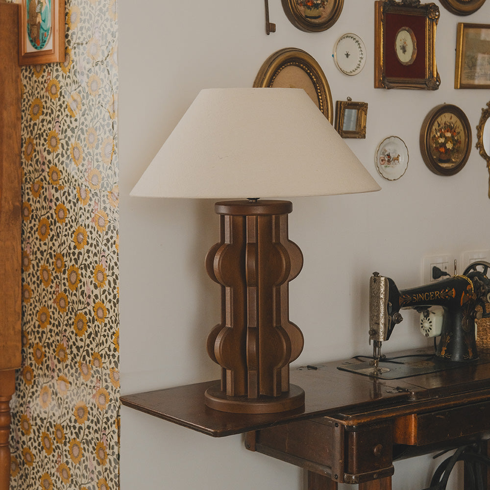 Beech Wood •Ebon• Table Lamp