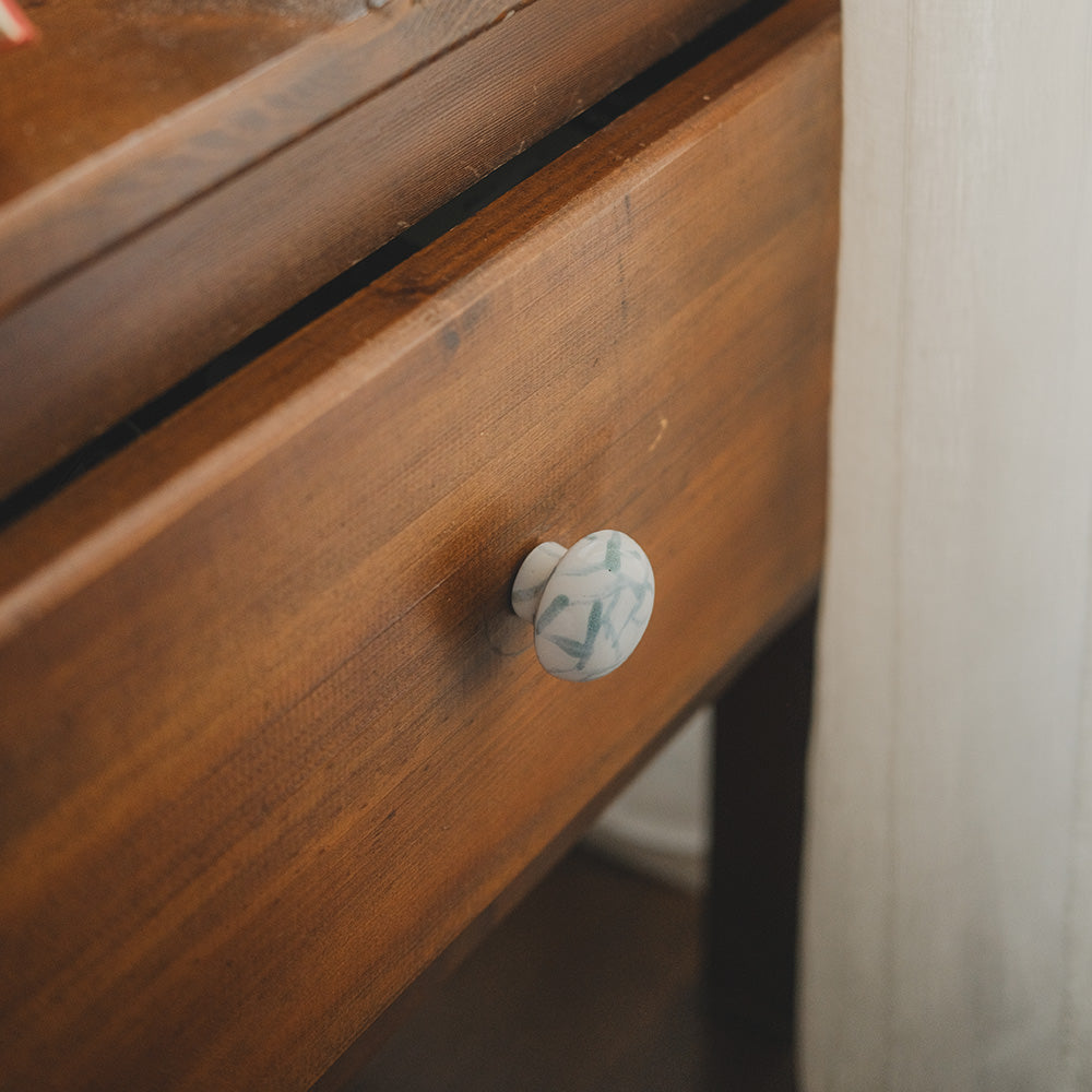 Round Ceramic Knobs Set- Ocean