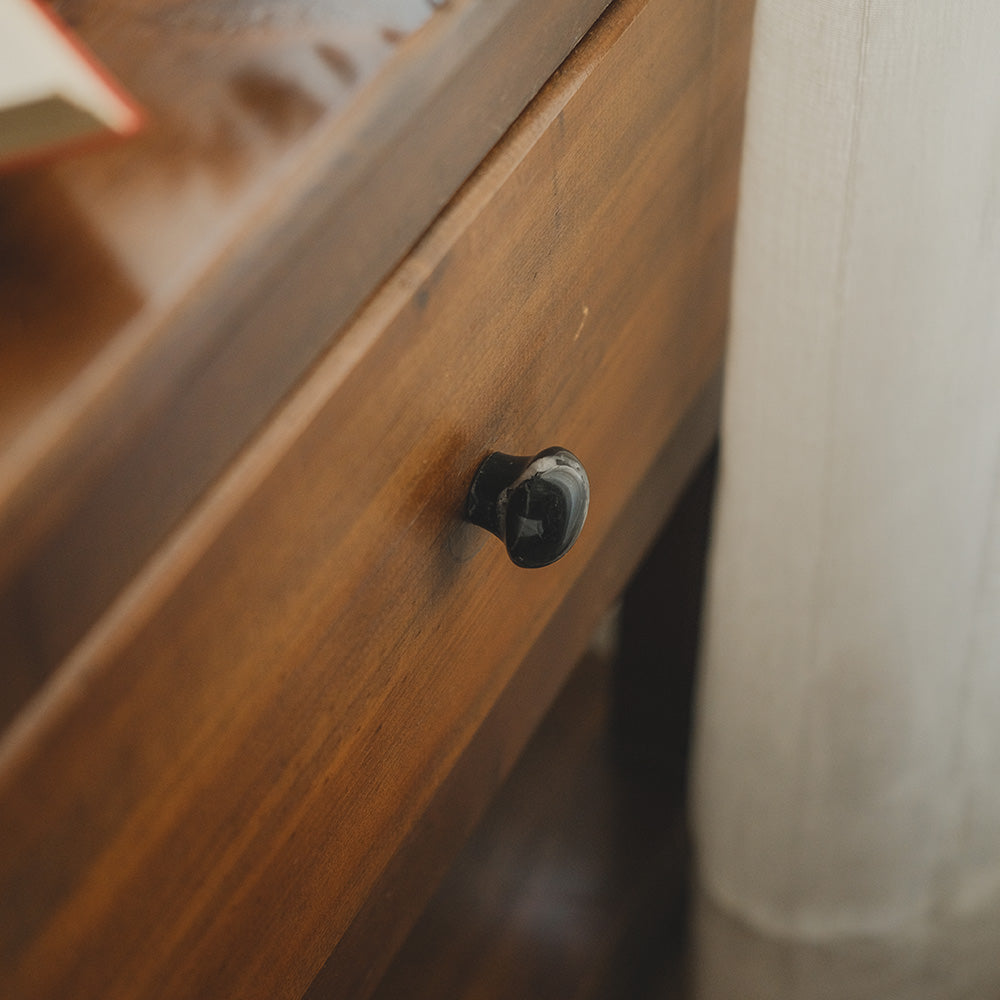 Marble Knobs Set Black