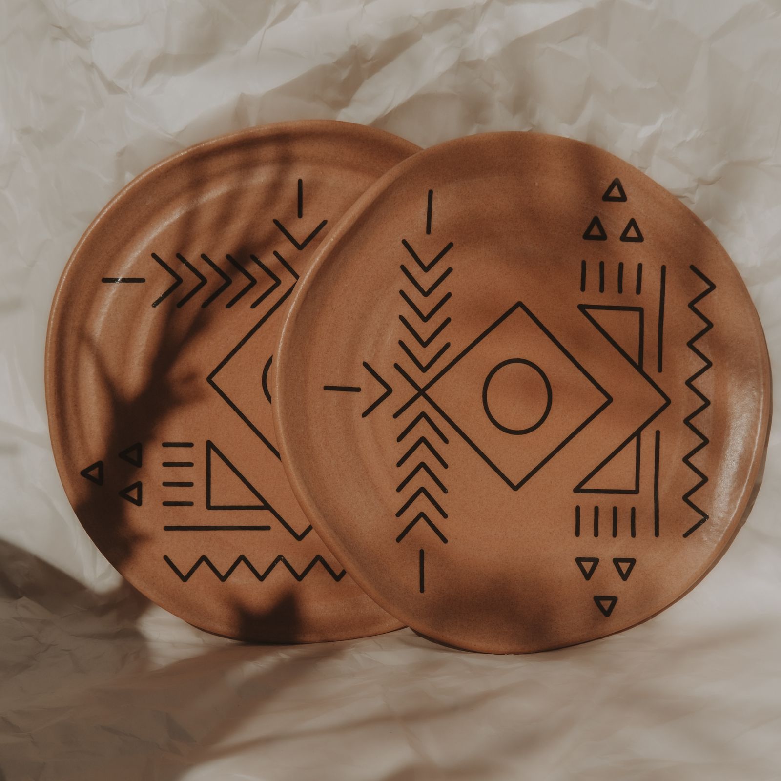 Temple desert plates set