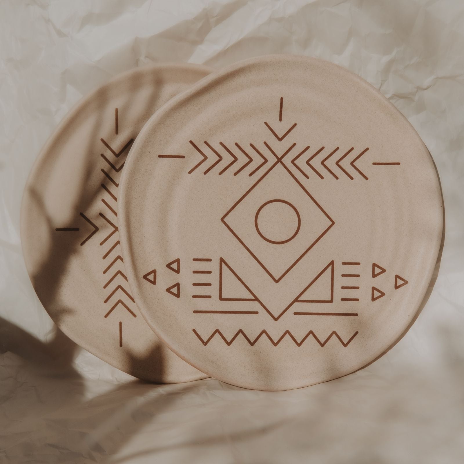 Temple desert plates set