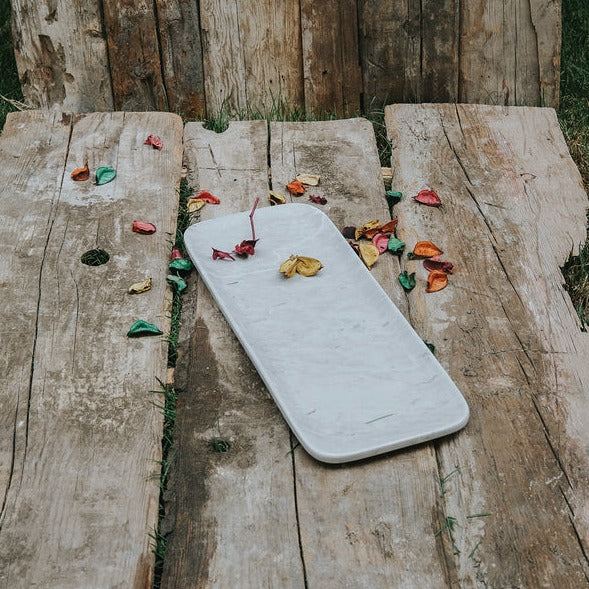 Marble long platter