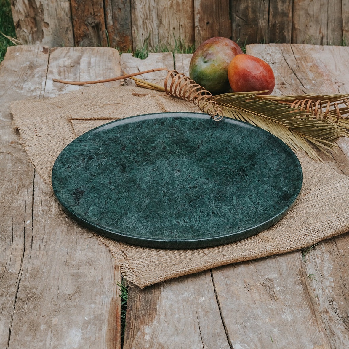 Marble round platter
