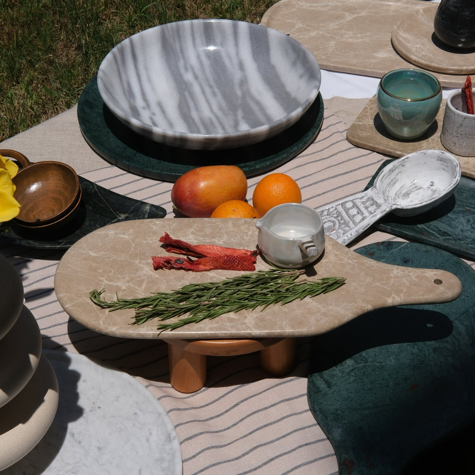 Marble serving board