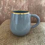 Curved Mug With Gold