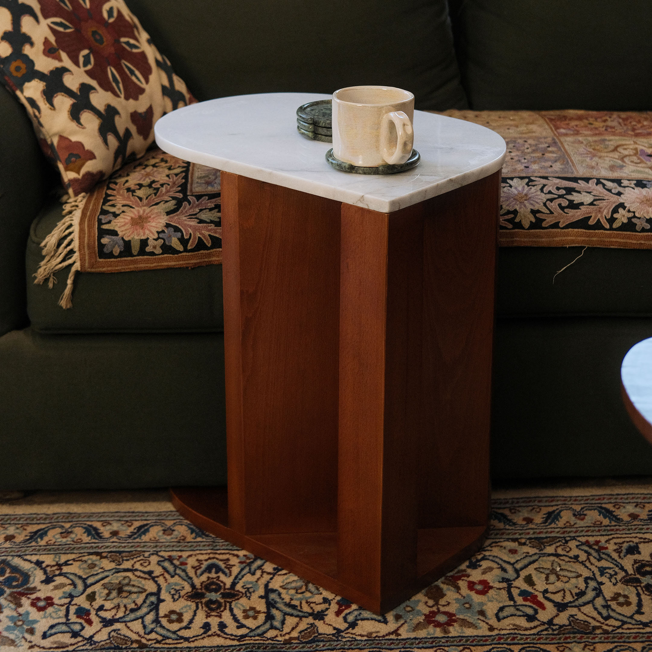 Oval Becky Side Table