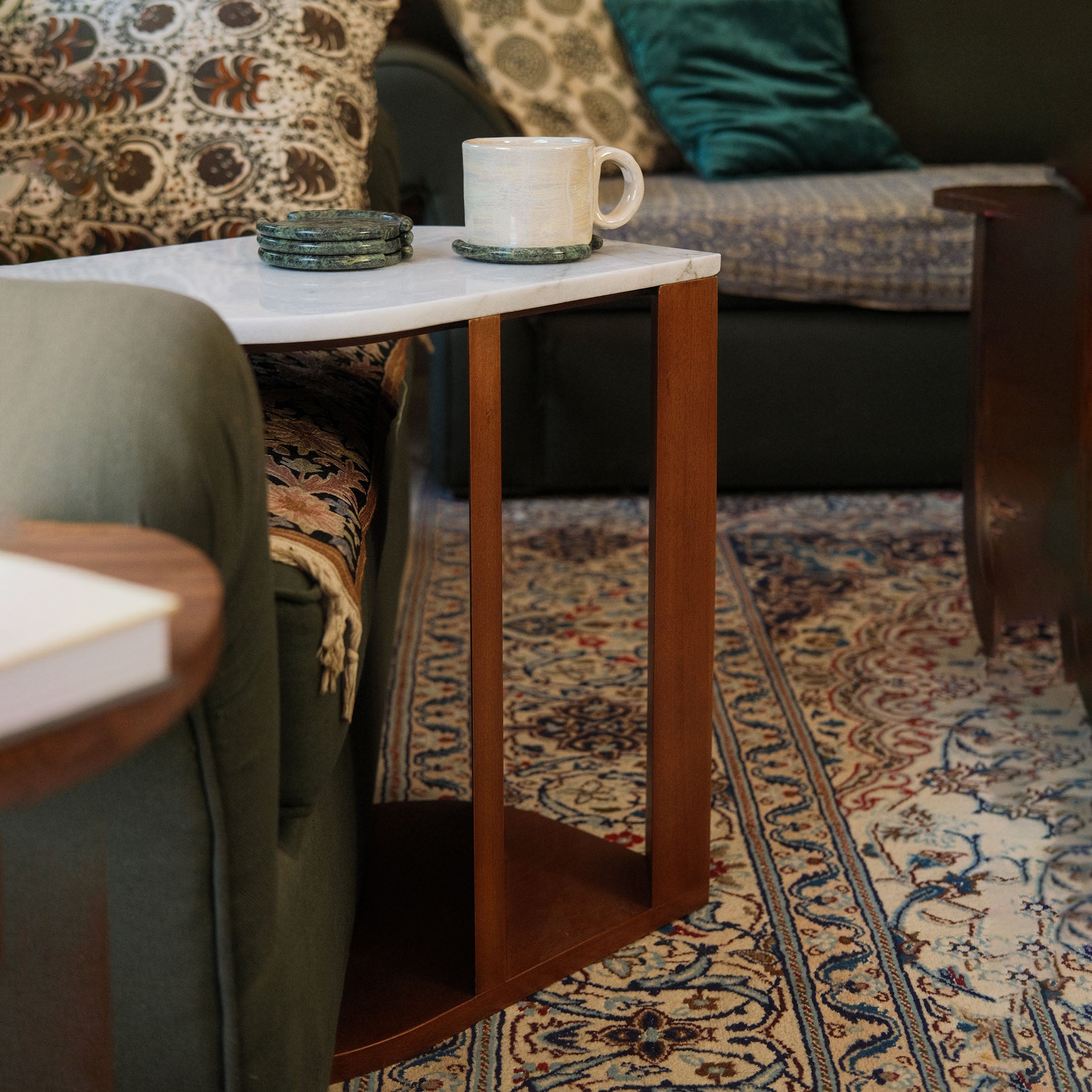 Oval Becky Side Table