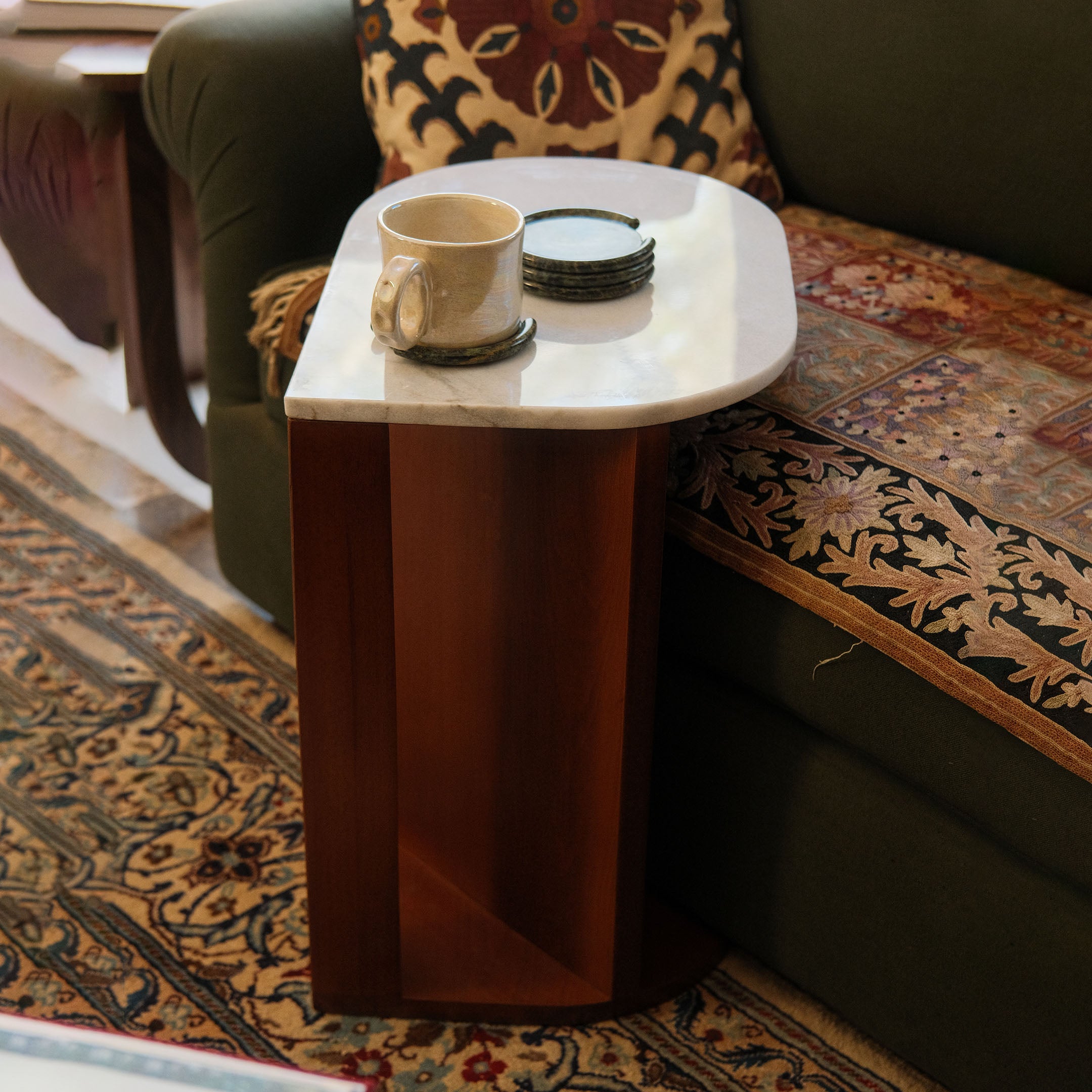 Oval Becky Side Table
