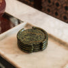 Braided Marble Coasters Set