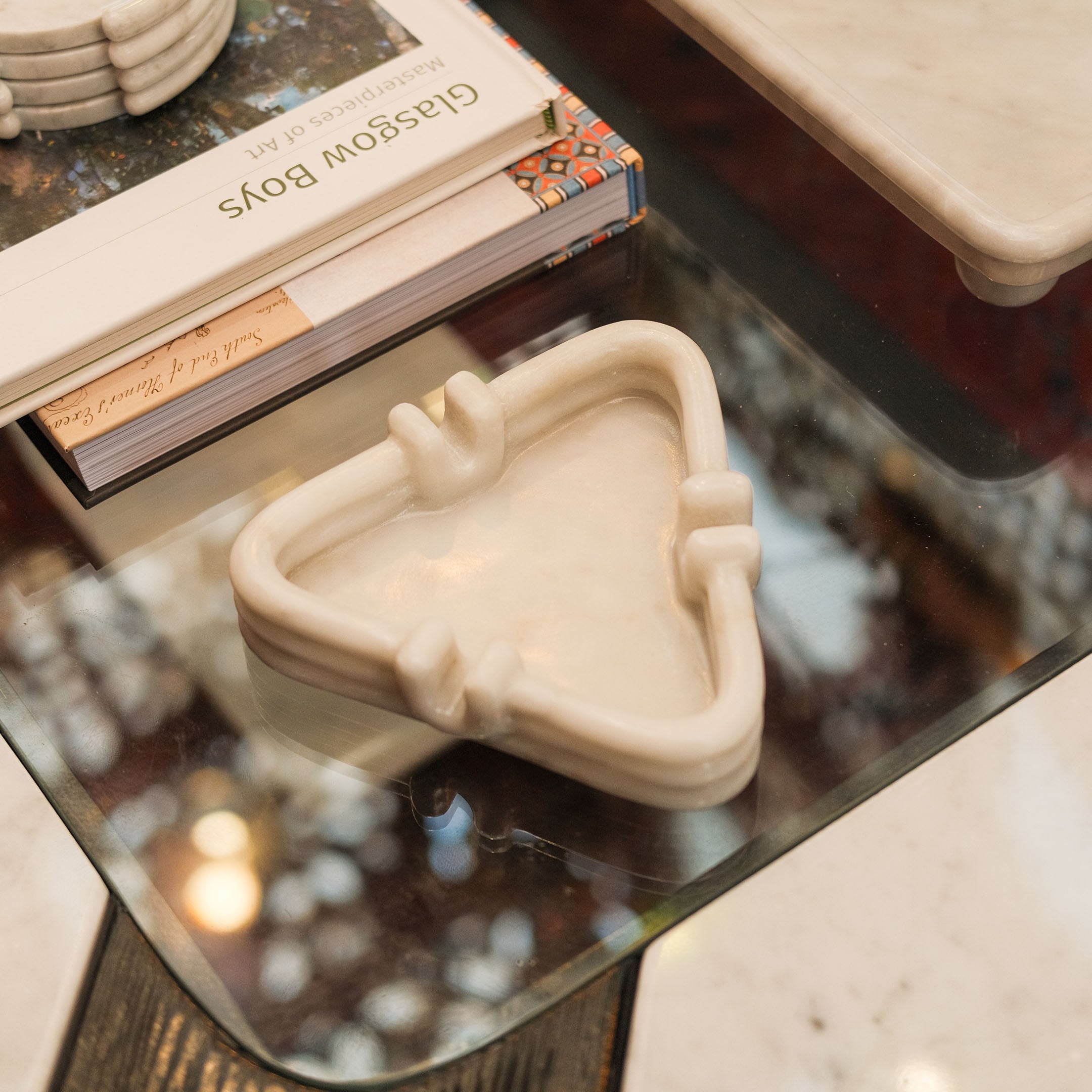 Triangle Marble Stone Ashtray