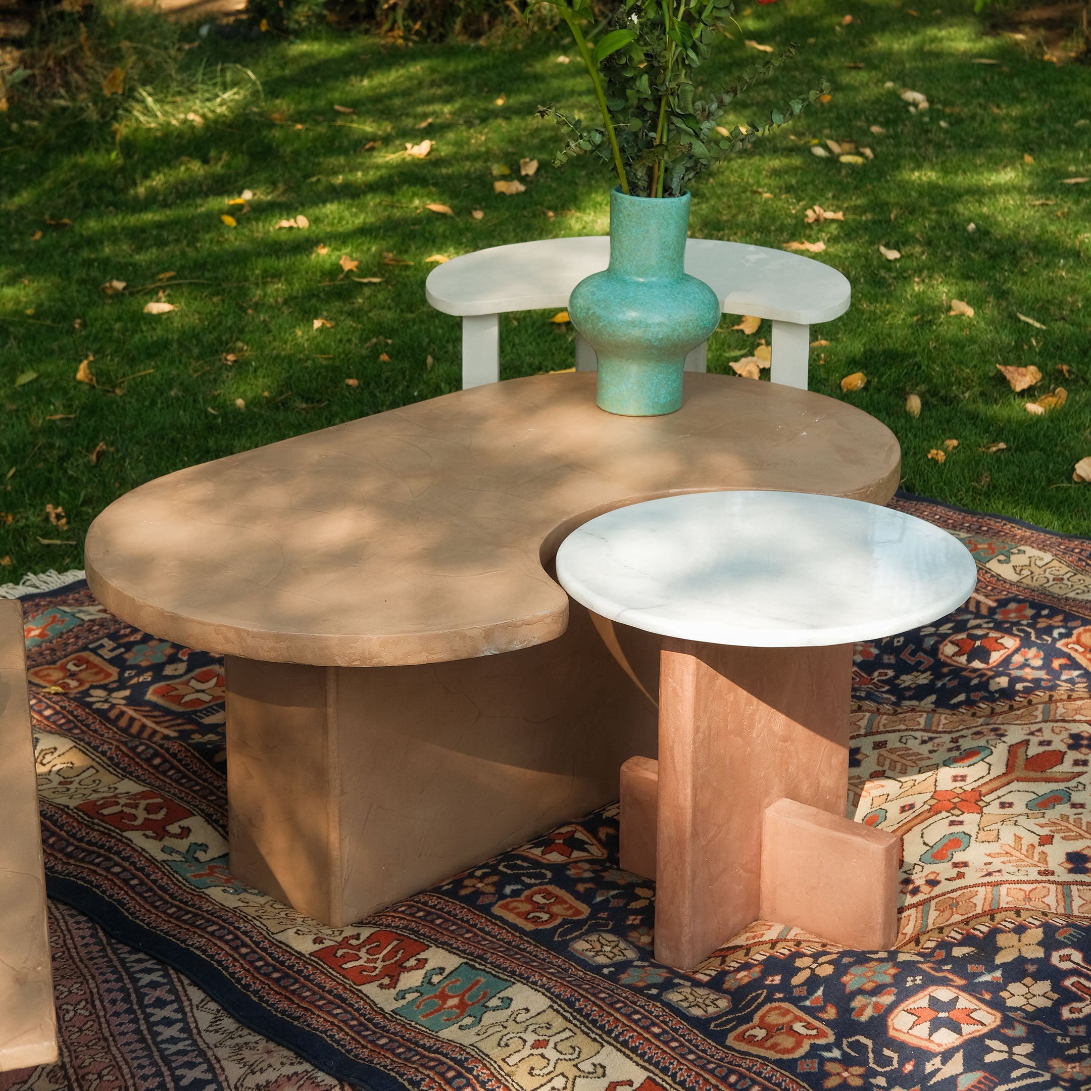 Micro Cement Island Table Set