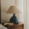 Solace Ceramic Lamp - Navy