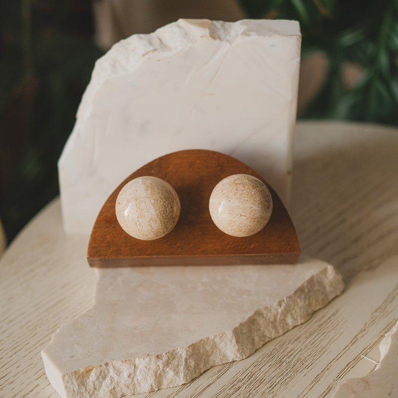 Marble Knobs Set Beige