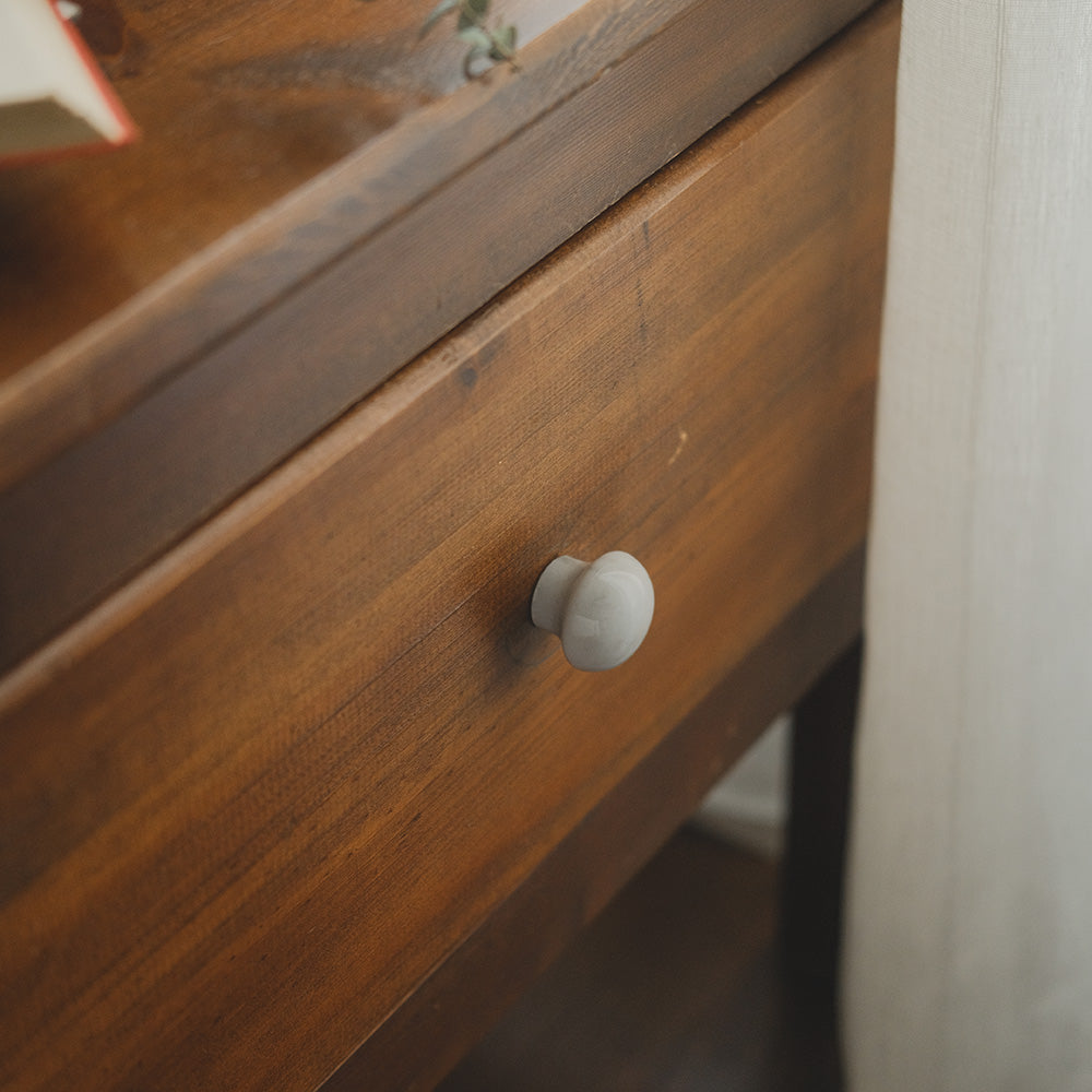 Marble Knobs Set White