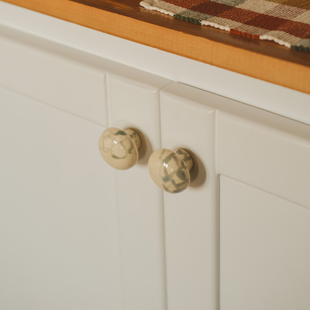 Round Ceramic Knobs Set- Abstract Fade